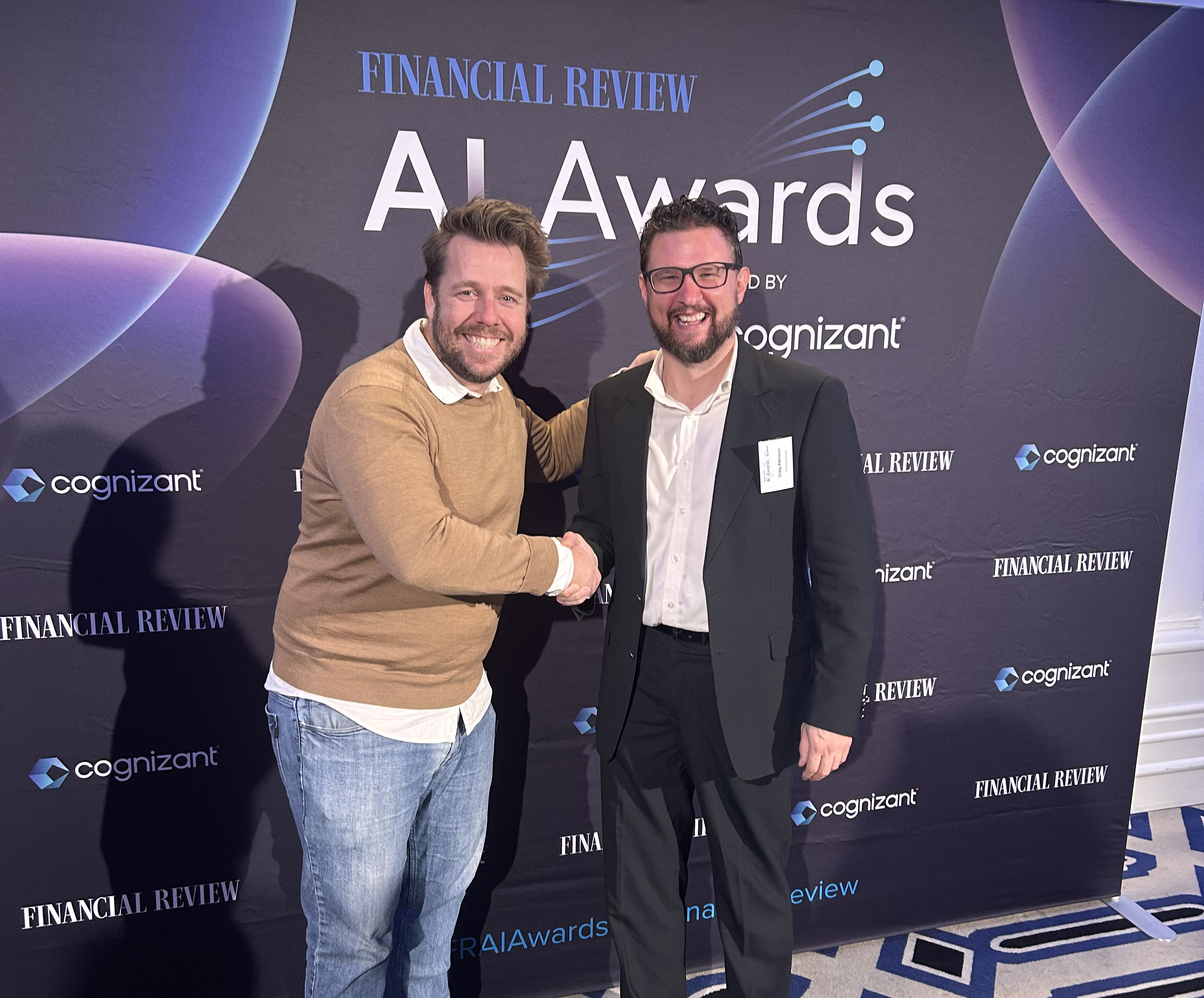 Verificate at the Financial Review AI Awards — Sustainability finalist